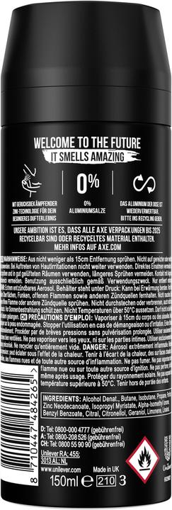 Actual product image AXE Black (Spray, 150 ml)