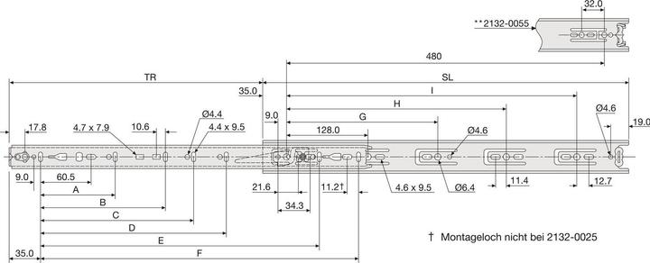 Actual product image Accuride Ball bearing part-extension slides