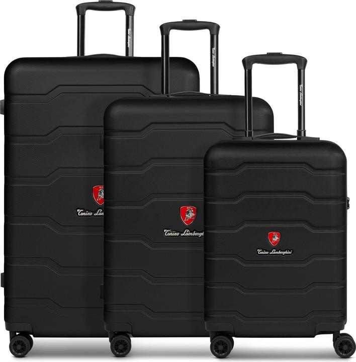 Tonino Lamborghini Bologna 4 Rollen Kofferset 3-teilig (228 l, XL (ab 115l))
