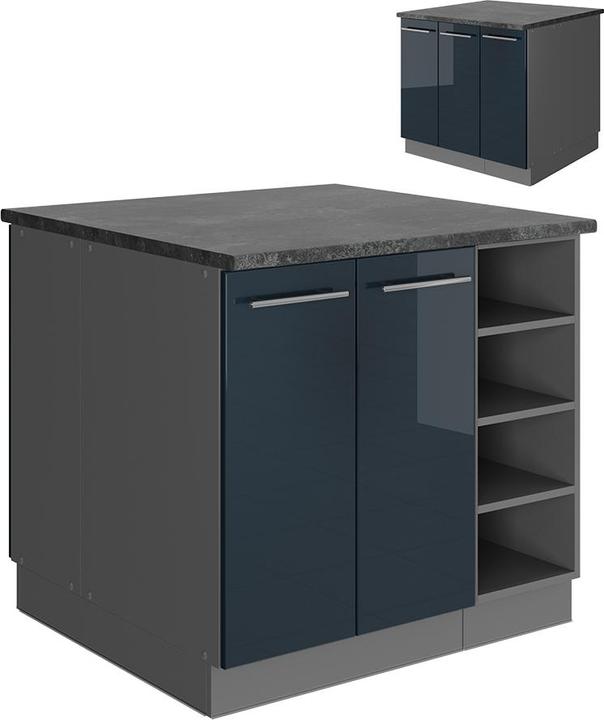 Anthracite, Bleu foncé brillant