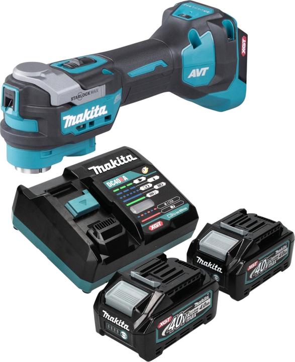 Produktbild Makita TM 001 GM201 Akku Multifunktionswerkzeug 40 V max. Starlock Max Brushless + 2x Akku 4,0 Ah +