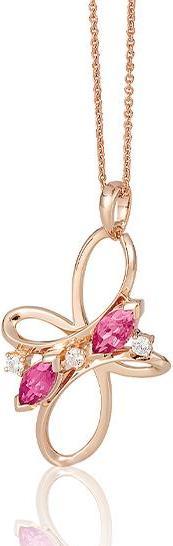 Image du produit Breuning PENDENTIF - E.ROSA TURMALINE/Brill. 0,165 Ct. H/si (585, - Or)