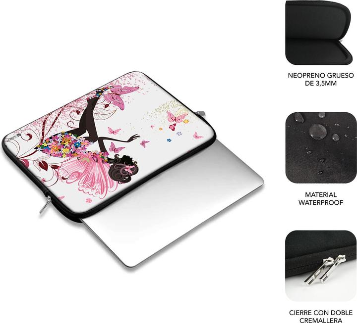 Produktbild Subblim FUNDA PORTATIL TRENDY SLEEVE NEO HADA 13,3-14" (14", Universal)