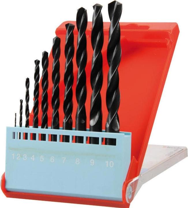 kwb Spiralbohrer Set 10-teilig (1 mm, 2 mm, 3 mm, 4 mm, 5 mm, 6 mm, 7 mm, 8 mm, 9 mm, 10 mm)