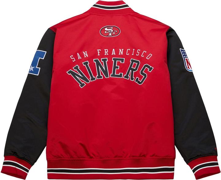 Image du produit Mitchell & Ness M&N Heavyweight Satin Veste NFL San Francisco 49ers (XL)