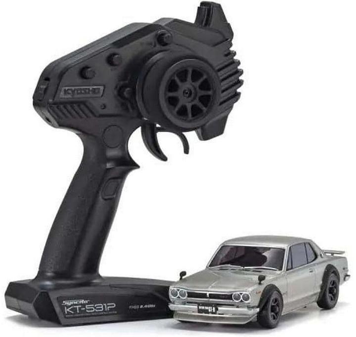 Actual product image Kyosho MINI-Z MR-04 Skyline 2000GT-R, Silber ARTR, 1:27 (RTR Ready-to-Run)