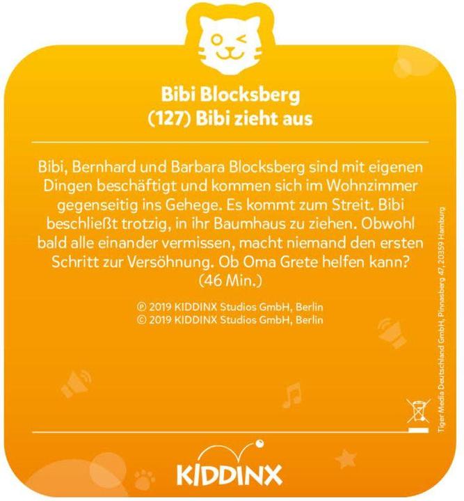 Actual product image Tigermedia Tigercard Bibi Blocksberg moves out (Episode 127) (German)