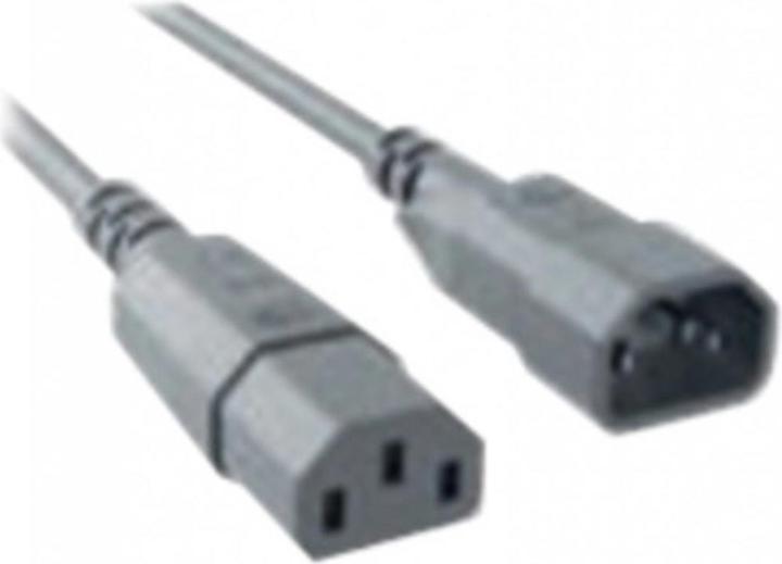 Bachmann Power Cord C14 to C13 grey, Extension Cable (1 m, C13)
