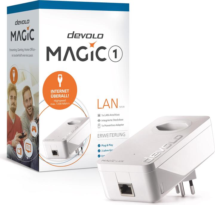 Produktbild Devolo Magic 1 LAN Erweiterung 1-1-1 (1200 Mbit/s)