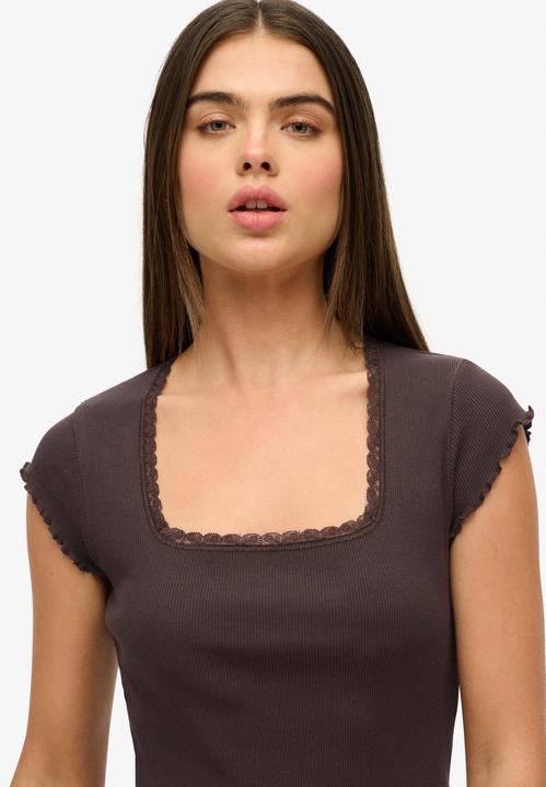 Actual product image Superdry Essential Square Neck S/s Tee (16)