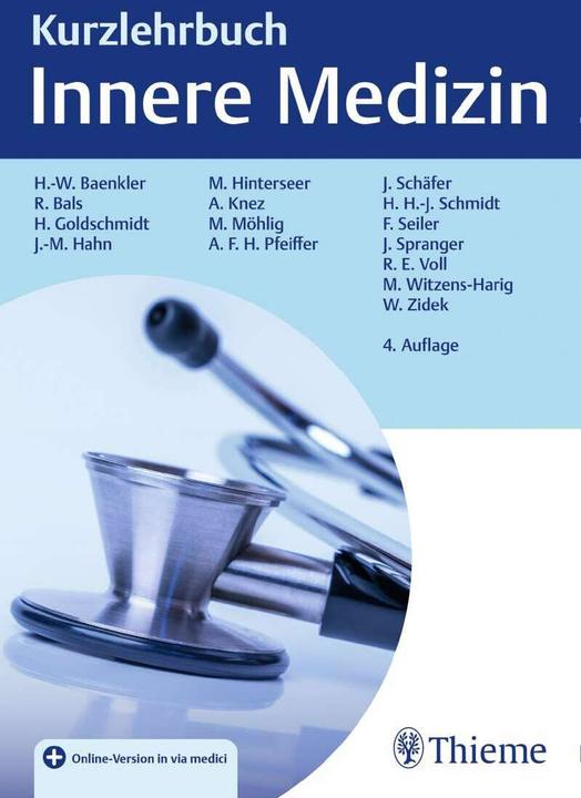Produktbild Kurzlehrbuch Innere Medizin (Deutsch, Robert Bals, Johannes-Martin Hahn, Hanns-Wolf Baenkler, Martin Hinterseer, Hartmut Goldschmidt, 2021)