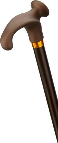 Produktbild Gastrock Gehstock Comfort mit Softgriff anatomisch rechts bronze