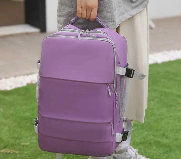 Produktbild Only-Bags.Store Reise-Rucksack grosse Kapazität wasserdicht Anti-Diebstahl Casual Daypack Tasche mit Gepäckband &