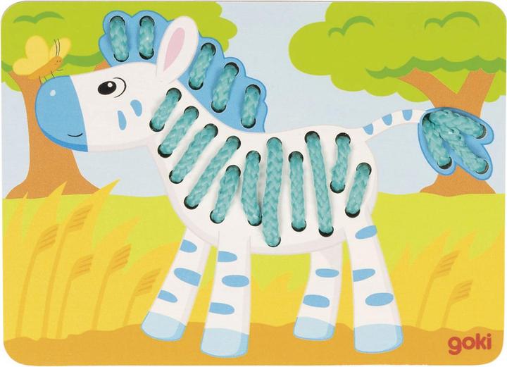 Actual product image Goki Parrot, Lion, Zebra (3 pieces)