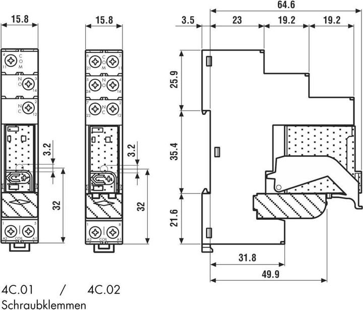 Immagine prodotto Finder SPDT 16A Modulo Rele interfaccia 24Vcc