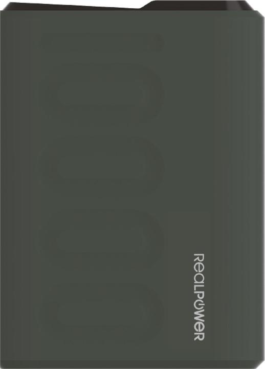 Produktbild RealPower Powerbank PB-10000 PD+ Midnight (10000 mAh, 36 Wh)