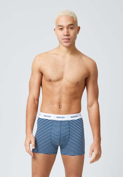 Produktbild Snocks Boxershorts mit Streifen (M, 6er Pack)