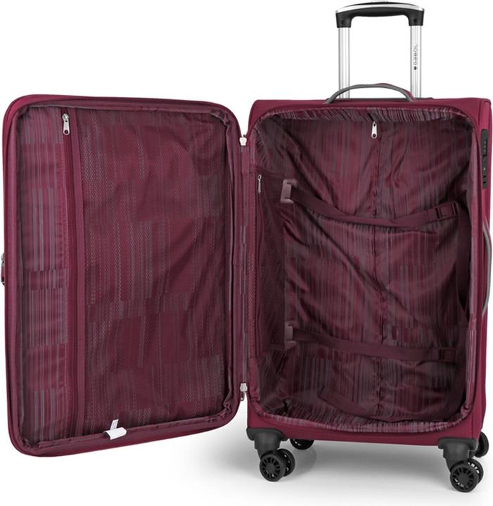 Image du produit Gabol Zambia Ensemble de valises à 4 roulettes 3 pièces avec soufflet extensible (208 l, XL (à partir de 115l))