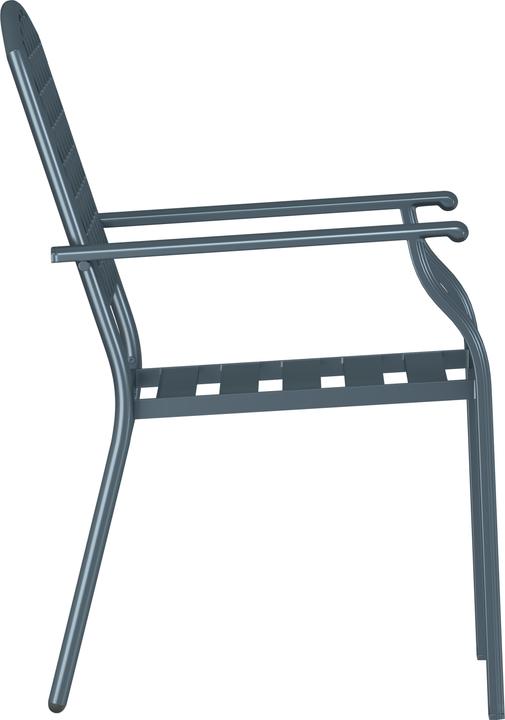 Produktbild VidaXL Gartenstühle 4 Stk. Stapelbar Anthrazit Stahl