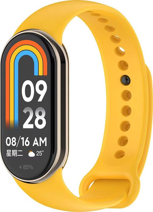 Produktbild Techsuit - Watchband (W014) - Xiaomi Mi Band 8 / 8 NFC / 9 / 9 NFC - Yellow (Silikon)