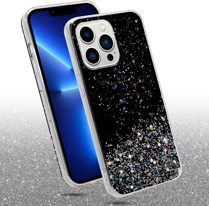 Image du produit Cadorabo Couverture TPU paillettes scintillantes (Apple iPhone 13 Pro)