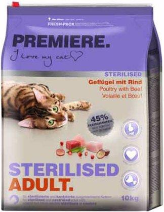 Produktbild Premiere Sterilised Geflügel Rind (Adult, 10000 g)