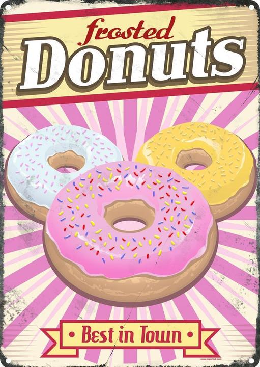 Grindstore Frosted Donuts tin sign