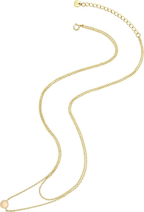 Image du produit Glanzstücke München Femme argent sterling quartz rose or jaune 42,0/36,0 cm chaîne de base + 5,0 cm de rallonge - 30002 (Argent Sterling)