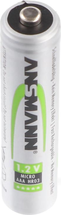 Produktbild Ansmann NiMH HR03 Sol (1 Stk., AAA, 550 mAh, Akku)