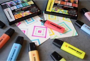 Actual product image STABILO BOSS ORIGINAL highlighter (Orange, Yellow, Green, Pink, 5 mm, 4 x)