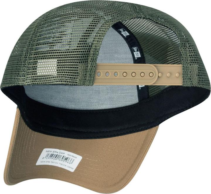 Produktbild New Era Adjustable Trucker Cap - RETRO PATCH khaki / oliv (One Size)