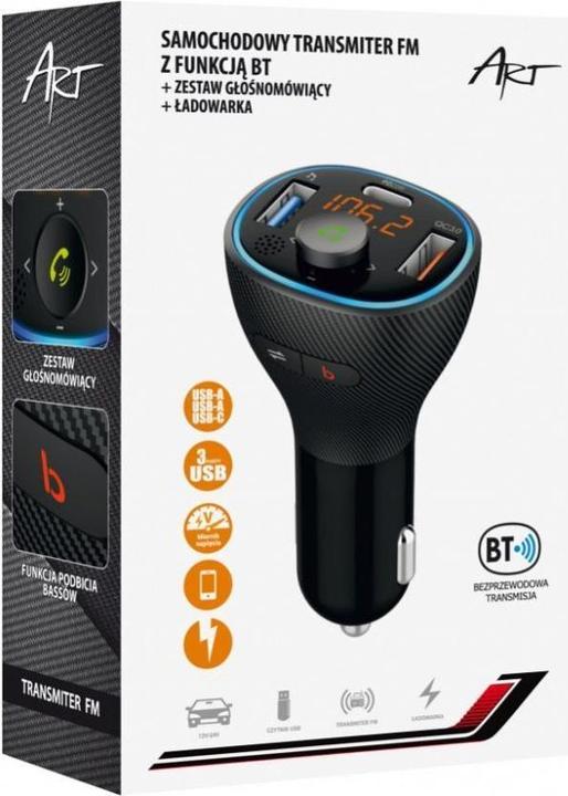Produktbild Art FM MP3 car transmit ter with BT, USB FM-73