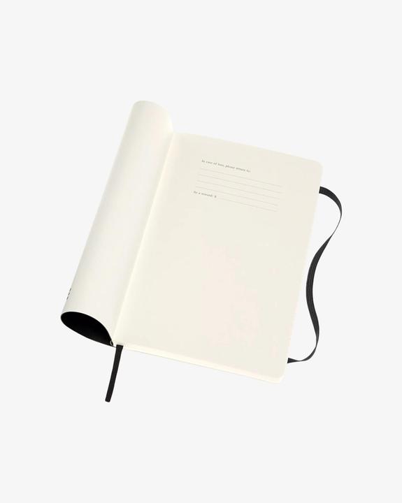 Image du produit Moleskine Carnet de notes professionnel L/A5, couverture souple, noir (A6, À rayures, Couverture souple)