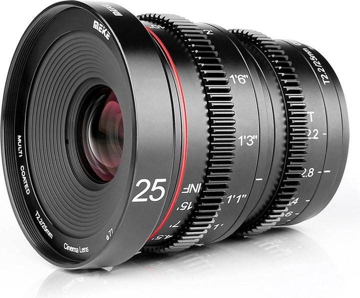 Meike 25mm T2.2-22 MFT Cine Lens (Micro Four Thirds, APS-C / DX)