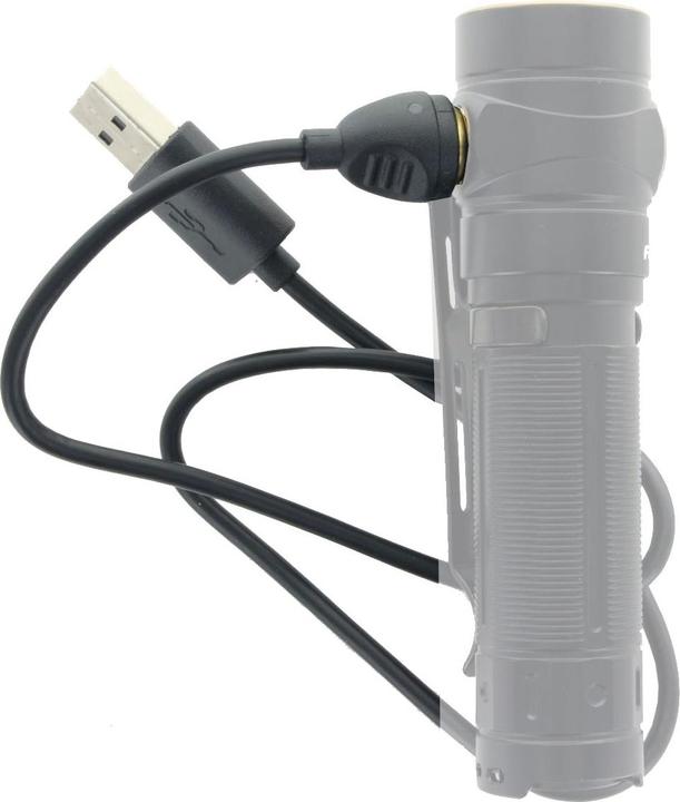 Actual product image AccuCell Charging cable Fenix E18R and E30R LED torch