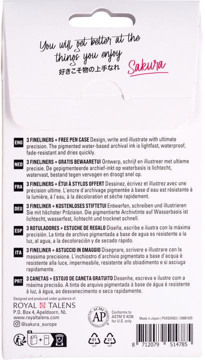 Immagine prodotto Sakura Pigma Micron (Nero, 3 x)