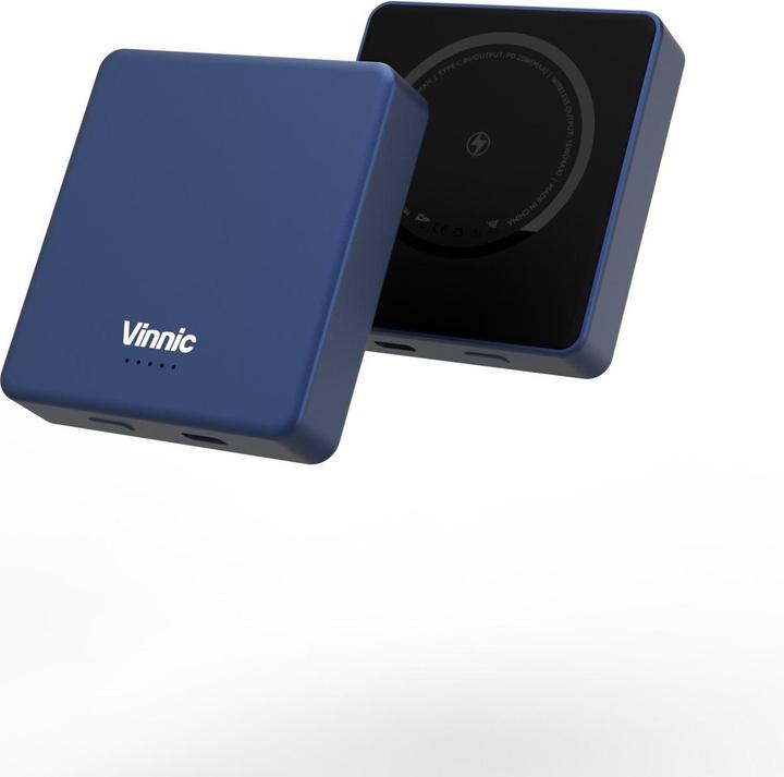 Actual product image Vinnic MANA Magnetic Wireless Powerbank 8,000mAh, blue (8000 mAh, 20 W, 30.80 Wh)