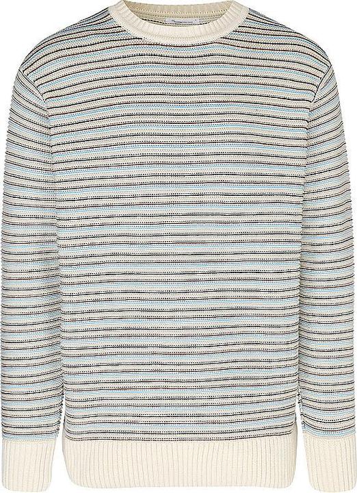 Knowledge Cotton Apparel Striped Crew Neck (S, L)