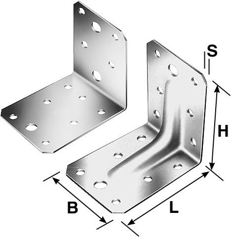 Immagine prodotto Simpson Sst Angoli SST, tipo 70 acciaio zincato 70x7 (Connettore angolare, 1 pz.)