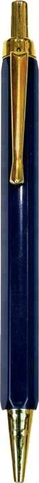 Actual product image The Design Group Retractable Pen (Pack of 3) (Blue/Gold, 3 x)
