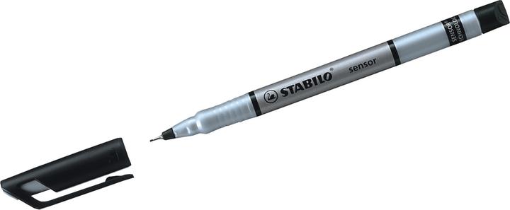 Image du produit STABILO SENSOR F Finliner avec taille-crayon à ressort (Noir, 1 x)