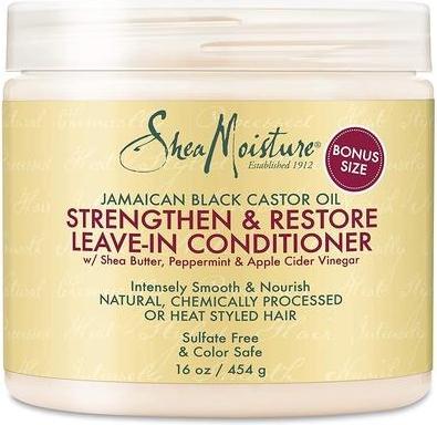 Actual product image Shea Moisture Jamaican Black Castor Oil Strengthen, Grow & Restore Leave-In 430g (430 ml)