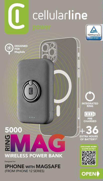 Image du produit Cellularline Mag (5000 mAh, 12 W, 18.50 Wh)