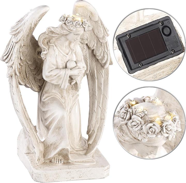 Image du produit Lunartec Figure d'ange gardien solaire à genoux (IP44)