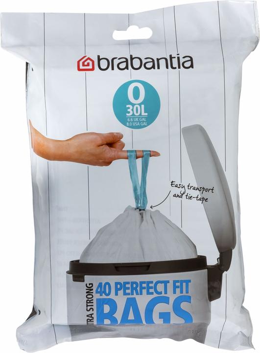 Actual product image Brabantia PerfectFit bin liner type O 30 L, 40 pcs. (40 x, 30 l)