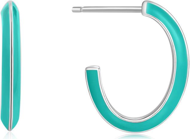 Image du produit Ania Haie Boucles d'oreilles Teal Enamel (Argent 925, Émail)