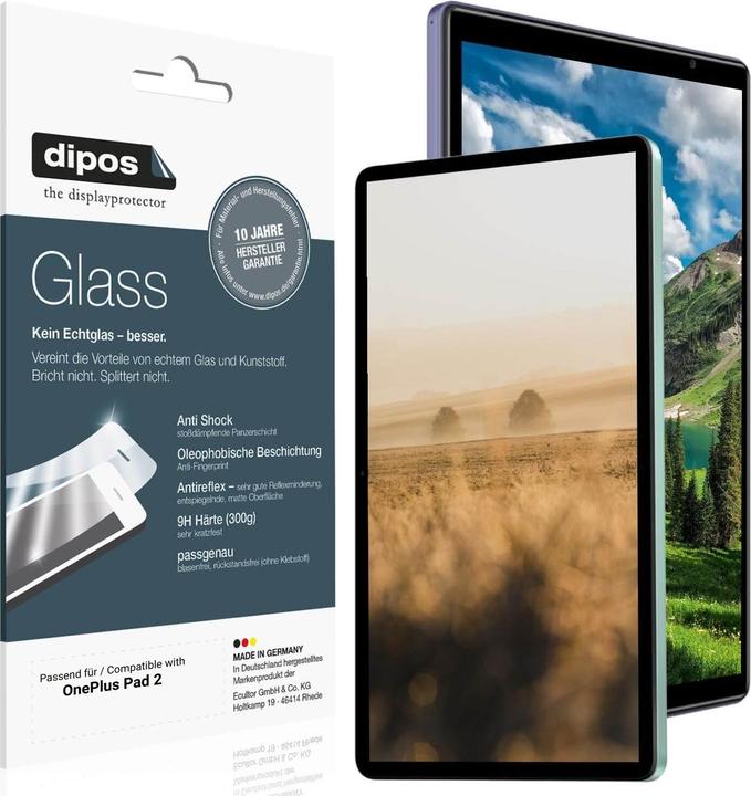 Actual product image Dipos Anti-Shock Screen Protector Matte (1 Piece, OnePlus Pad 2)