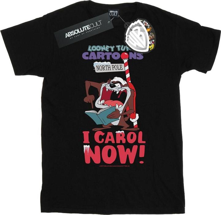 Looney Tunes Taz I Carol Now TShirt (L)