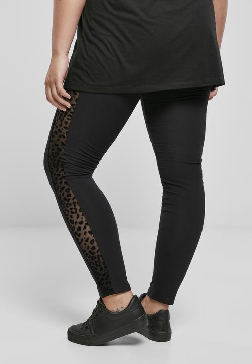 Image du produit Urban Classics Ladies Flock Lace Stripe Leggings (5XL)