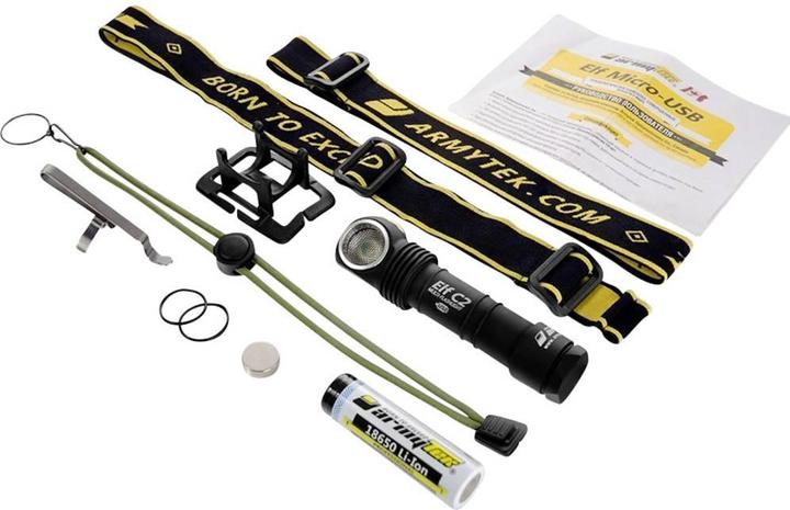 Image du produit ArmyTek Elf C2 Micro-USB Lampe frontale Lampe frontale / lampe à main (11.13 cm, 1100 lm)